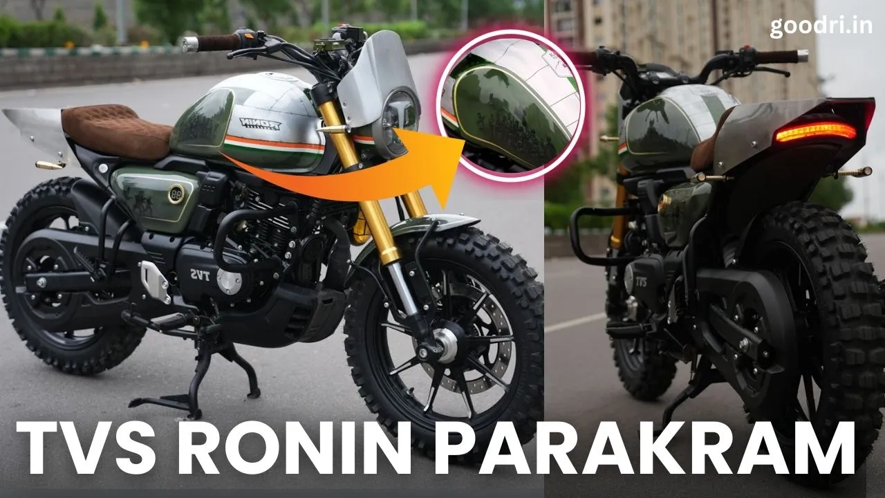 TVS Ronin Parakram back and side view