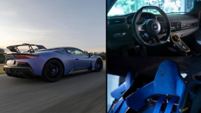 Maserati GT2 Stradale interior and side view